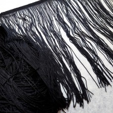 Бахрома танцевальная 30 см (черный), 3267